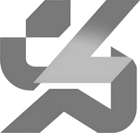 Минималистичный абстрактный логотип компании Краскотон в серых тонах на белом фоне